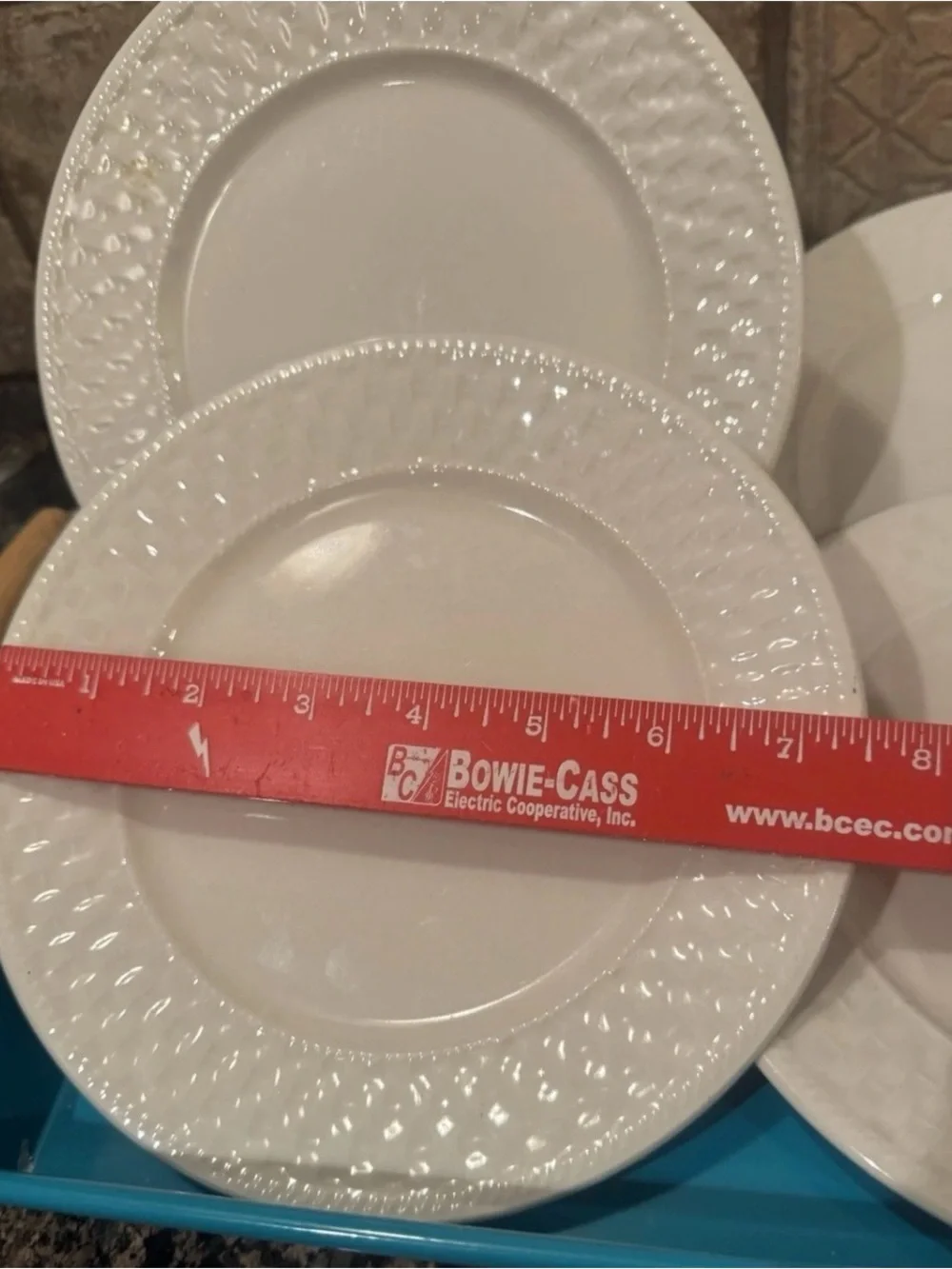 6Pfaltzgraff  Traditions Weave Salad Plate 7 3/4